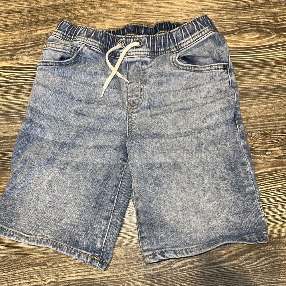 Cat & Jack Boys Size 6 Pull on Drawstring Denim Shorts. NWOT. J